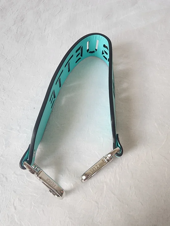 Auth Fendi BAGUETTE Strap in Turquoise - Picture 8 of 8
